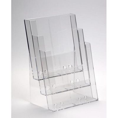 Klika -  Folderbakje A4-3-vaks 230x32mm staand TA