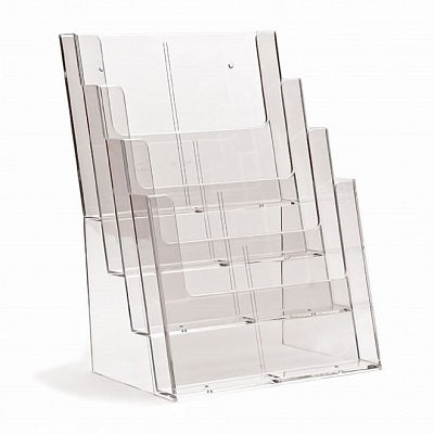 Klika - Plateau à brochures A4-4-compartiments debout TAYMAR 4 pièces