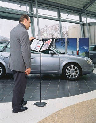 Klika -  Vloerstandaard voor A4 10 ramen zwart