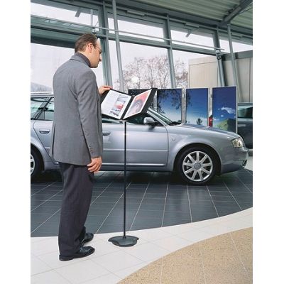 Klika - Support au sol pour fenêtres A4 10 noir