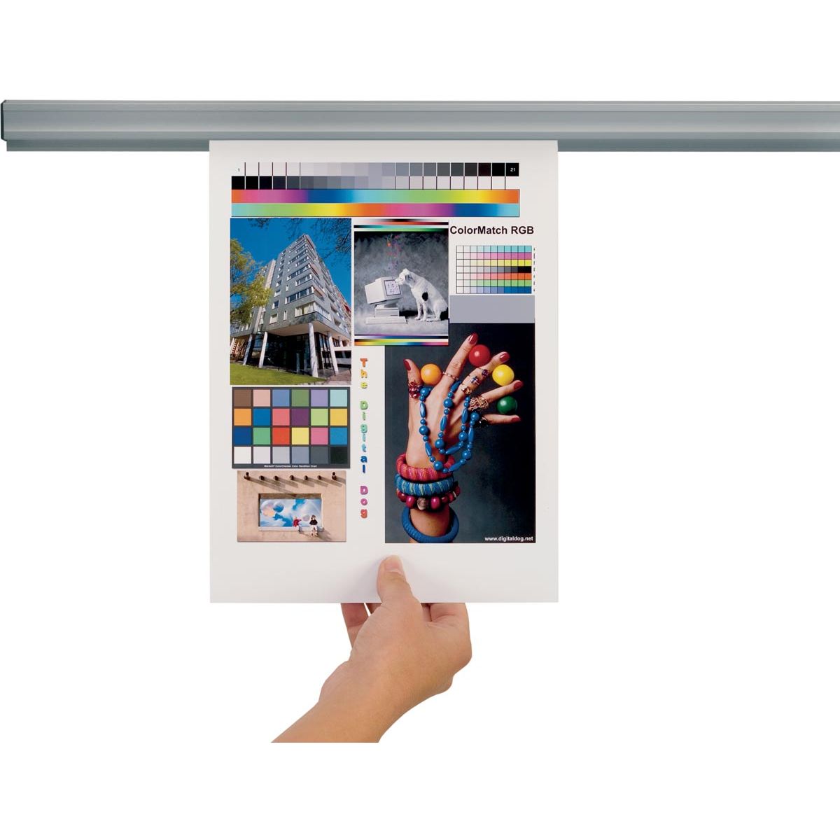 Jalema - système de présentation Grip, longueur : 120 cm, avec montage magnétique