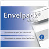 Papyrus - Enveloppe Envelpack Design carré 140x140mm blanc 894416 10 pièces