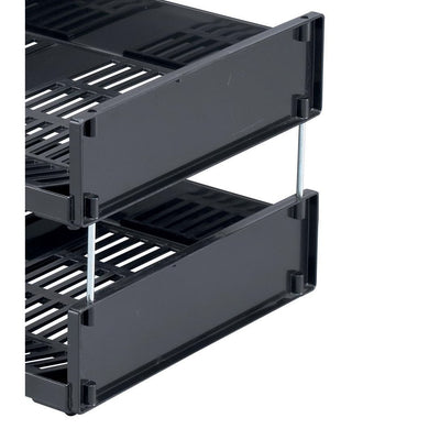 Durable - barres de corbeille à courrier Optimo, pack de 4 barres métalliques