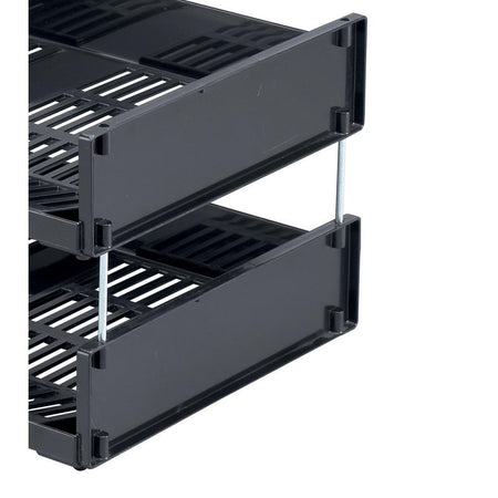 Durable - barres de corbeille à courrier Optimo, pack de 4 barres métalliques