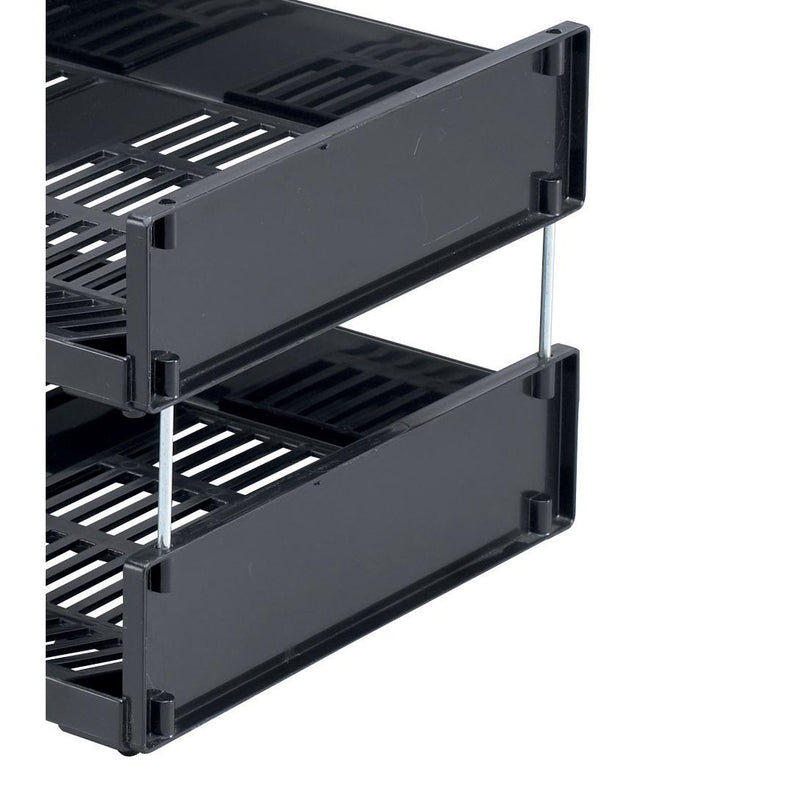 Durable - barres de corbeille à courrier Optimo, pack de 4 barres métalliques