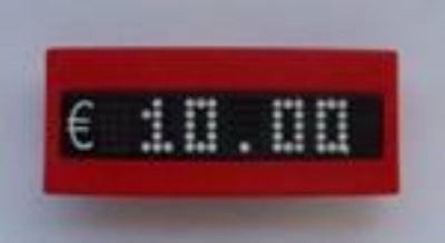 Klika - Bordure ROUGE pour module de prix 10 pièces