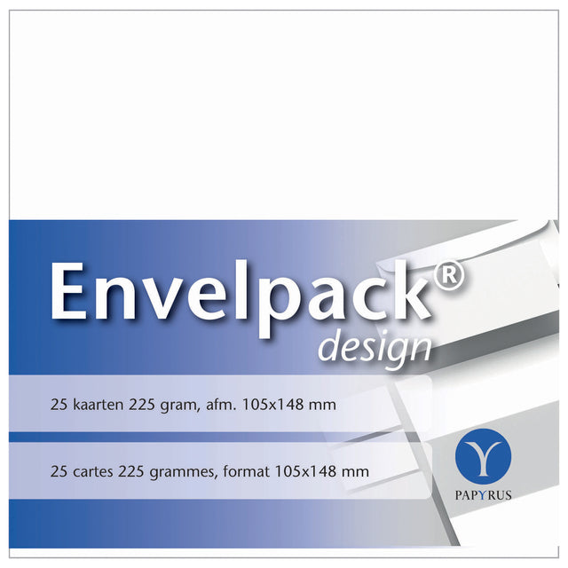 Papyrus - Single Card Envelpack Design A6 105x148mm weiß 894426 25er-Set | 10 Stück