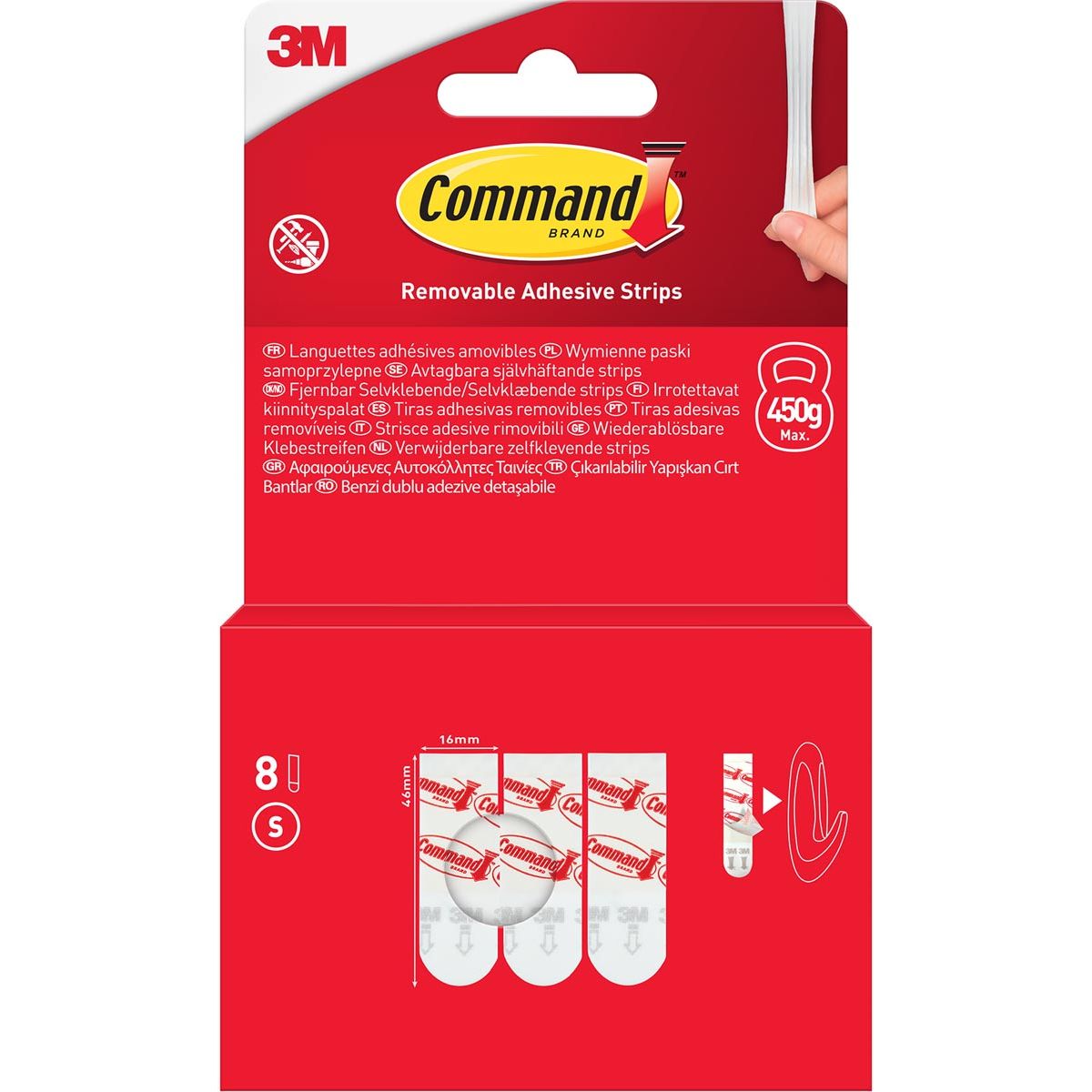Command -  kleefstrips klein, blister van 8 stuks