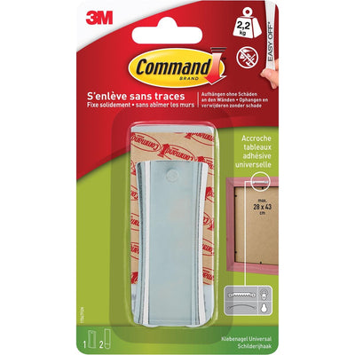 Command -  fotolijststrip voor haak met zaagtanden, draagvermogen 2,2 kg, metaal, blisterverpakking