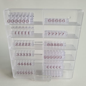 Klika - Vitrine de prix cassette 6mm transp/marron 3 pièces