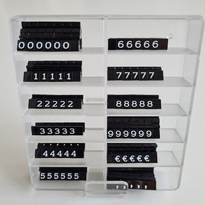 Klika -  Prijscassette Vitrine 6mm zwart/wit