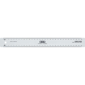 M+R -   Strong Flexibel lat, met schaalverdeling voor recht- en linkshandigen, 30 cm, transparant