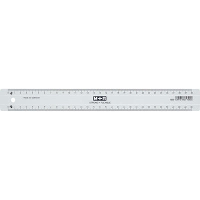 M+R -   Strong Flexibel lat, met schaalverdeling voor recht- en linkshandigen, 30 cm, transparant