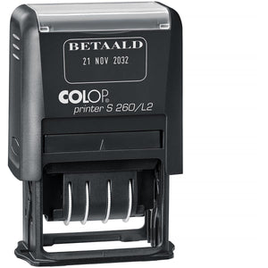 Colop - Textstempel mit Datum Druckertext: BEZAHLT