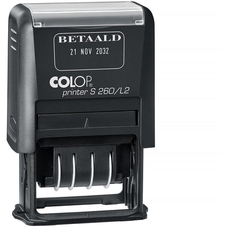 Colop - Textstempel mit Datum Druckertext: BEZAHLT