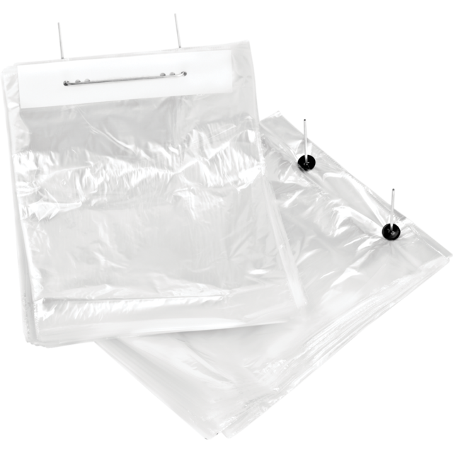 Klika -  Zak | Beugelzak | LDPE | 26x30cm | 22my | Half brood | transparant | 1000 stuks