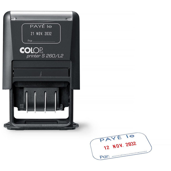 Colop -  tekststempel Printer S260/L2 N, met datum en BETAALD