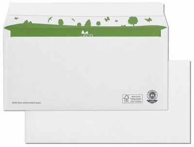 BeECO – Bong-Hüllen, ft 110 x 220 mm, ohne Fenster, Karton mit 500 Stück