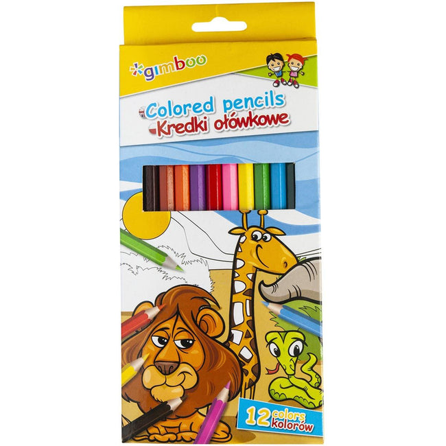 OFFICE products -   kleurpotlood Gimboo, kartonnen etui van 12 stuks