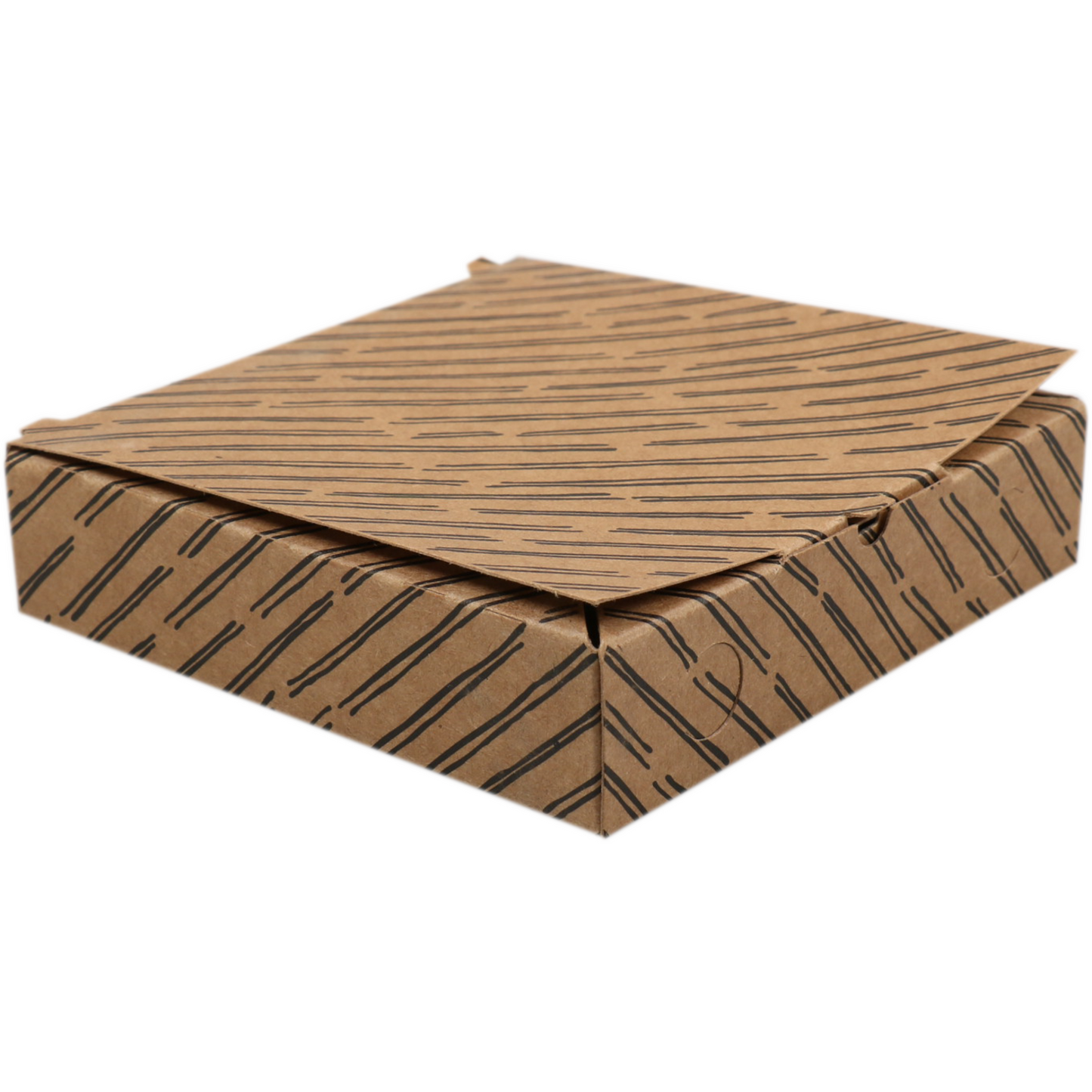 Depa - Minipizzadoos | Mini | karton | 85x85x20mm | vegetale | bruin/zwart | 500 stuks