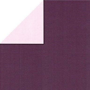 Klika - Papier cadeau 30cm des. 1738 Kraft Violet/Lilas Double face