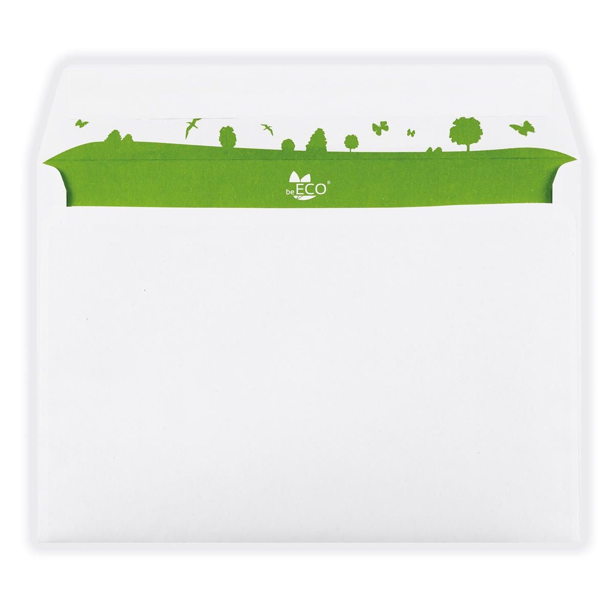 BeECO -  Bong enveloppen , ft 162 x 229 mm, zonder venster, doos van 500 stuks