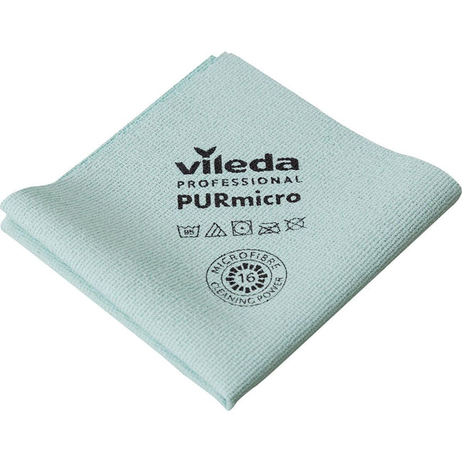 Vileda -  microvezeldoek Purmicro Active, pak van 5 stuks, groen