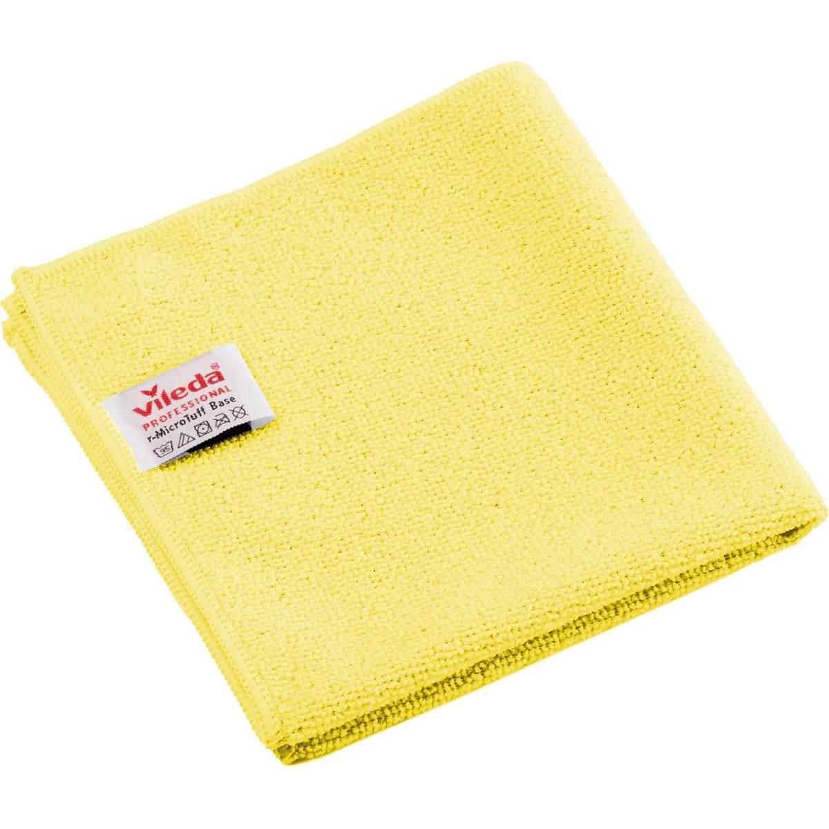 Vileda -  Professional r-MicroTuff Base microvezeldoek, pak van 5 stuks, geel