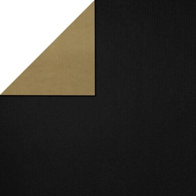 Klika -  Cadeaupapier Geschenkpapier Black | gold 50 cm