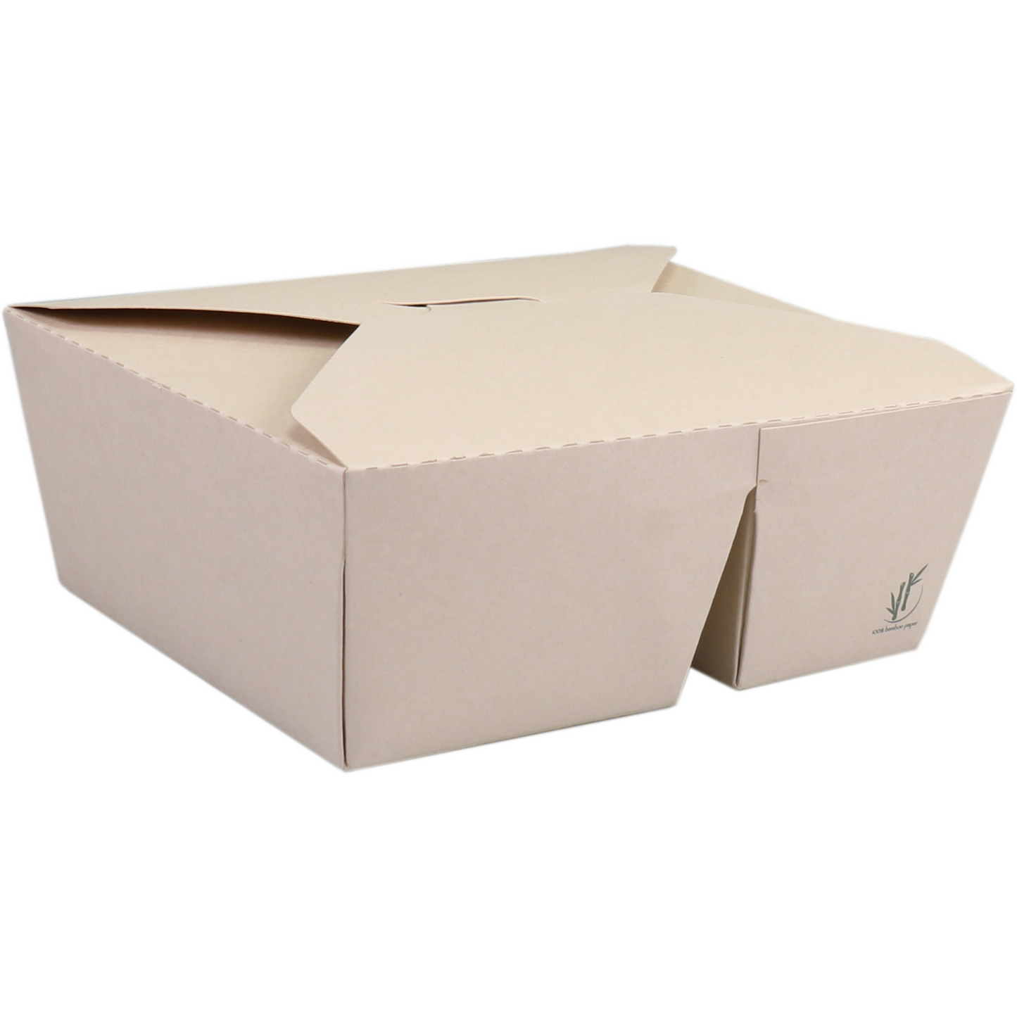 DEPA - BAK | Karton + PP | 2-Box | Mahlzeitbox | 152x120x65mm | Crème | 50 Stück