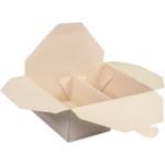 DEPA - BAK | Cardboard + PP | 2 box | Boîte de repas | 152x120x65mm | Crème | 50 pièces