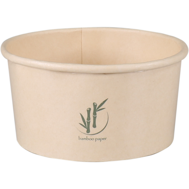 DEPA - | Tasse de crème glacée Cardboard + PE | 150 ml | 6oz | Manche avec 50 pièces