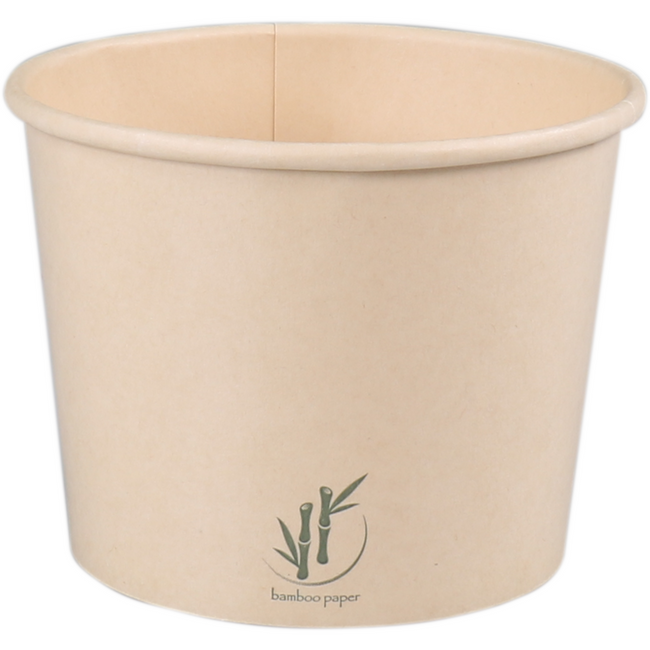 DEPA - | Tasse de crème glacée Cardboard + PE | 300 ml | 12oz | Manche avec 50 pièces