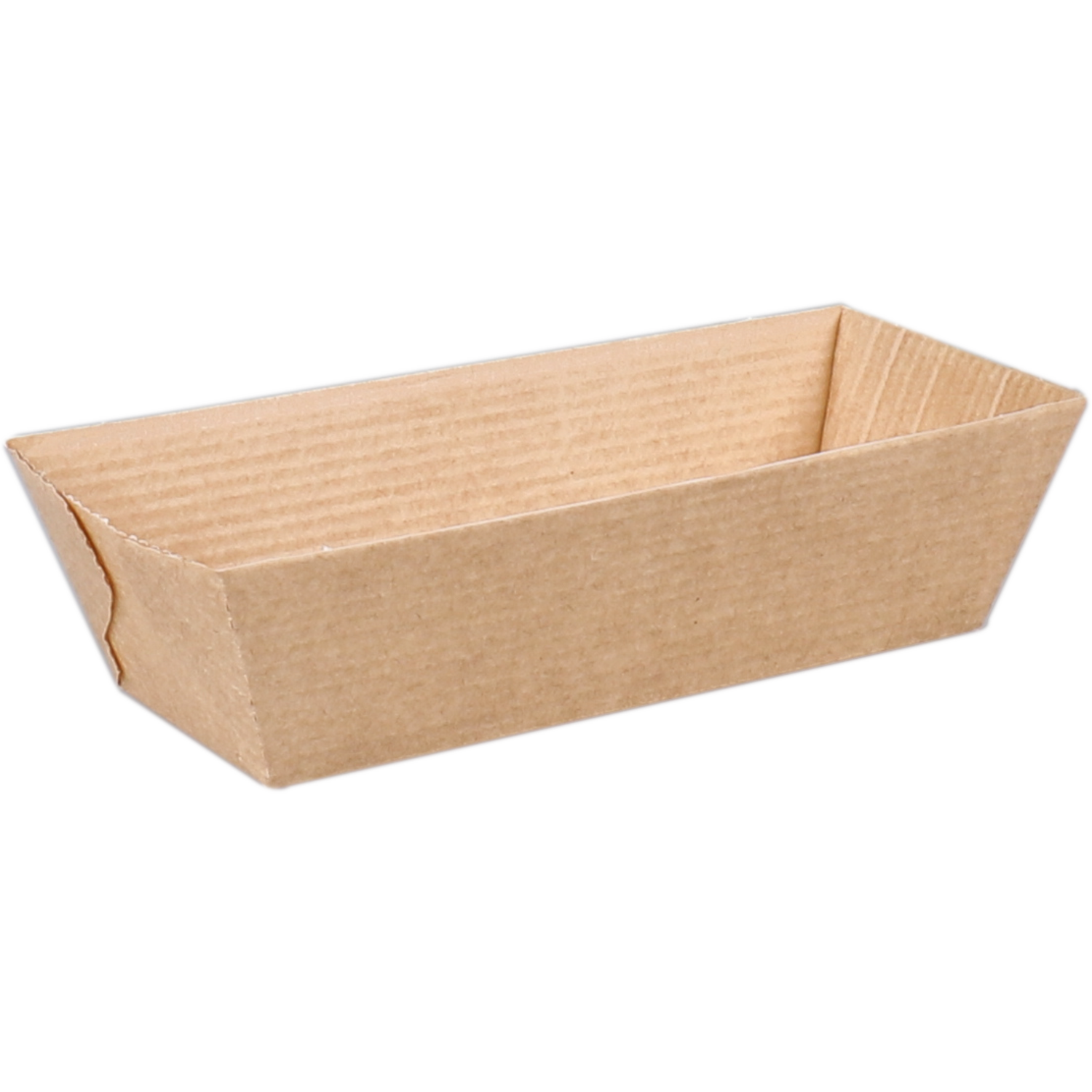 Depa -  Bak | Ersatzpapier | A5 | Golfpapieren snacklijn | snackbak | 108x40x33mm | bruin | 385 stuks
