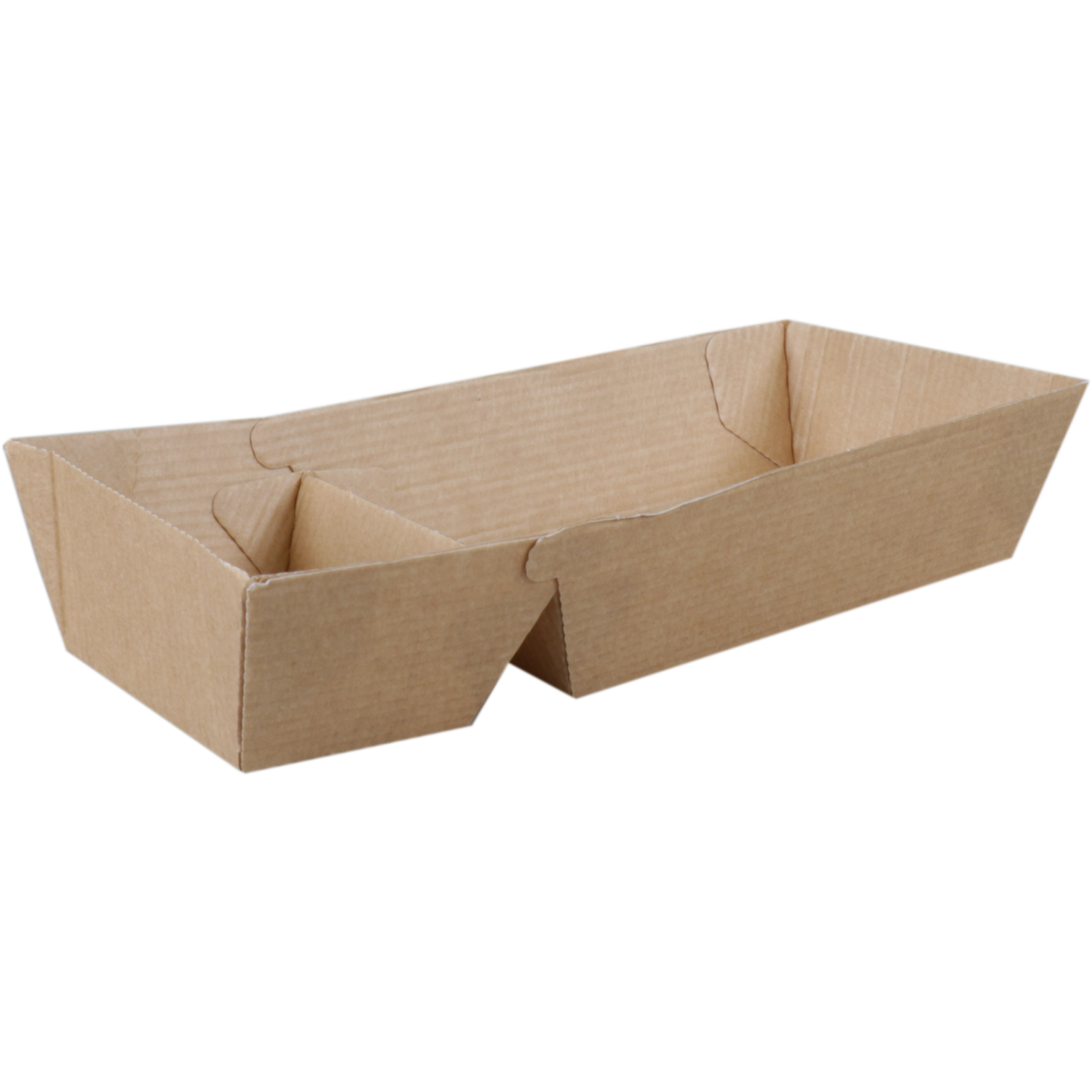 Depa -  Bak | Ersatzpapier | A22 | Golfpapieren snacklijn | snackbak | 181x63x38mm | bruin | 385 stuks