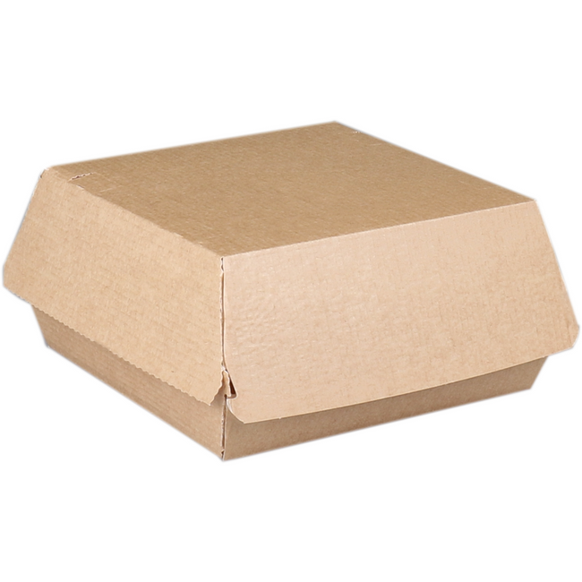 DEPA - BAK | Papier ersatz Hamburgerbox | 115x115x65mm | Brun | 318 pièces