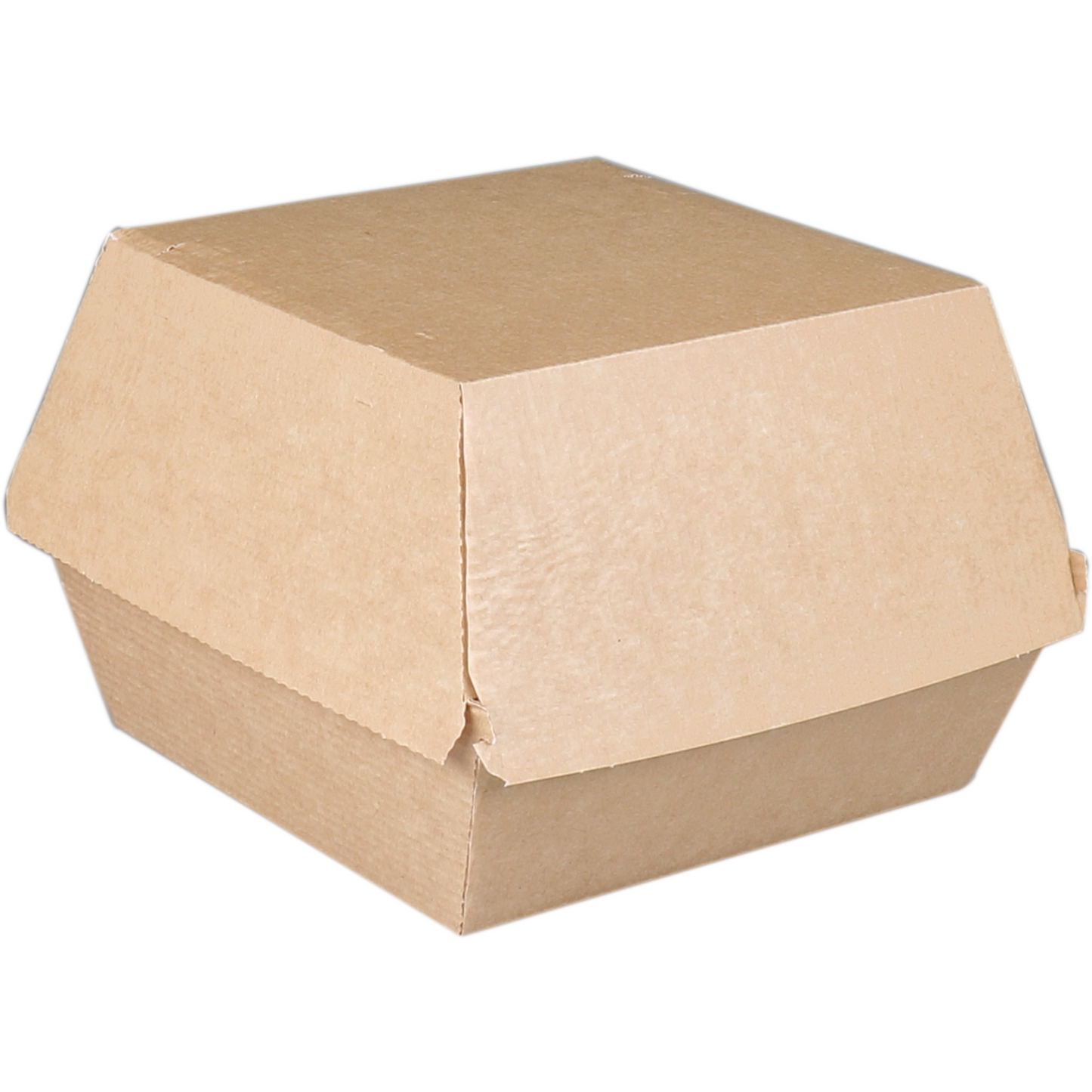 DEPA - BAK | Ersatz Papier Hamburgerbox | 120x120x100 mm | Braun | 318 Stücke