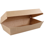 DEPA - BAK | Papier ersatz Sandwichbox | 185x85x38mm | Brun | 165 pièces