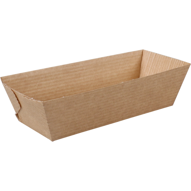 DEPA - BAK | Ersatz Papier A5 | Snackbehälter 108x40x33mm | Braun | 50 Stück