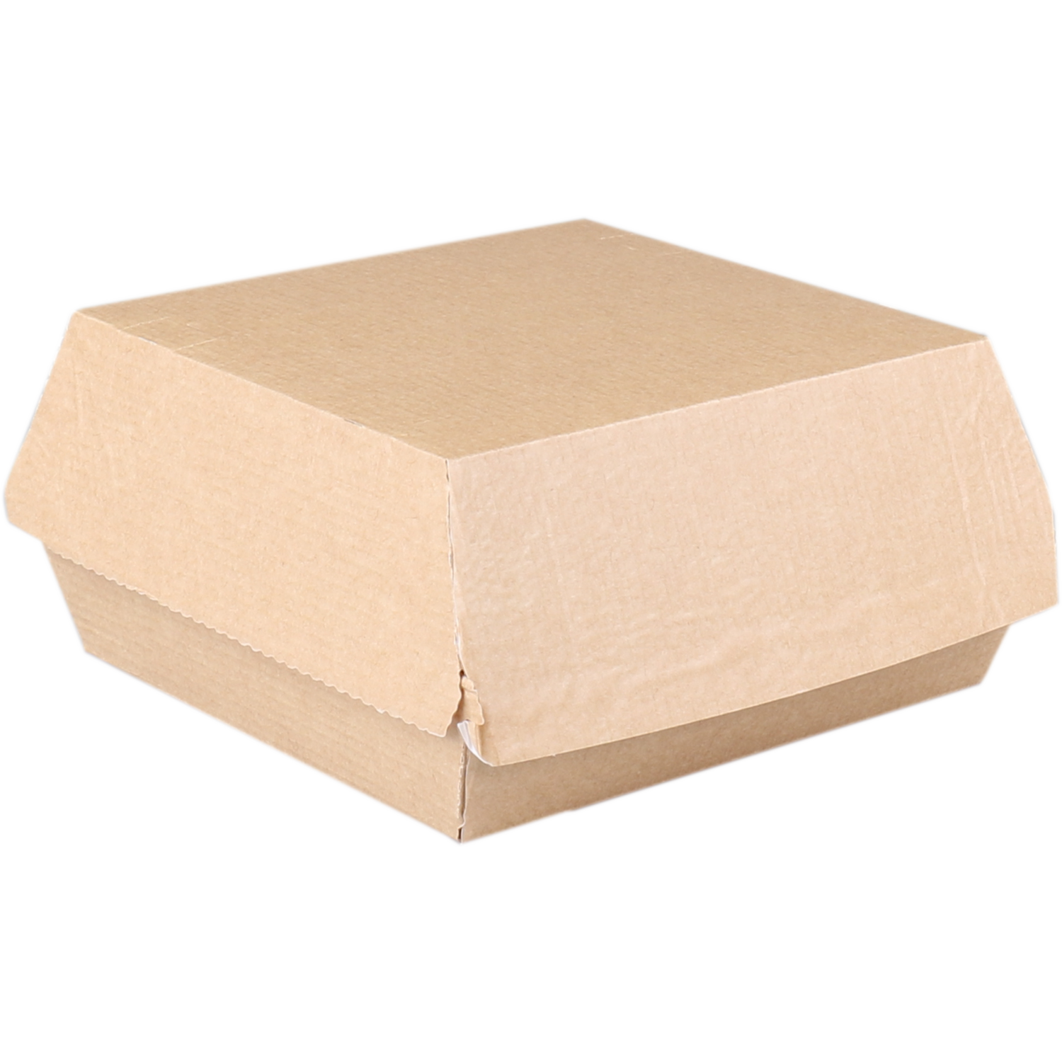 Depa -  Bak | Ersatzpapier | Golfpapieren snacklijn | hamburgerbox | 115x115x65mm | bruin | 300 stuks