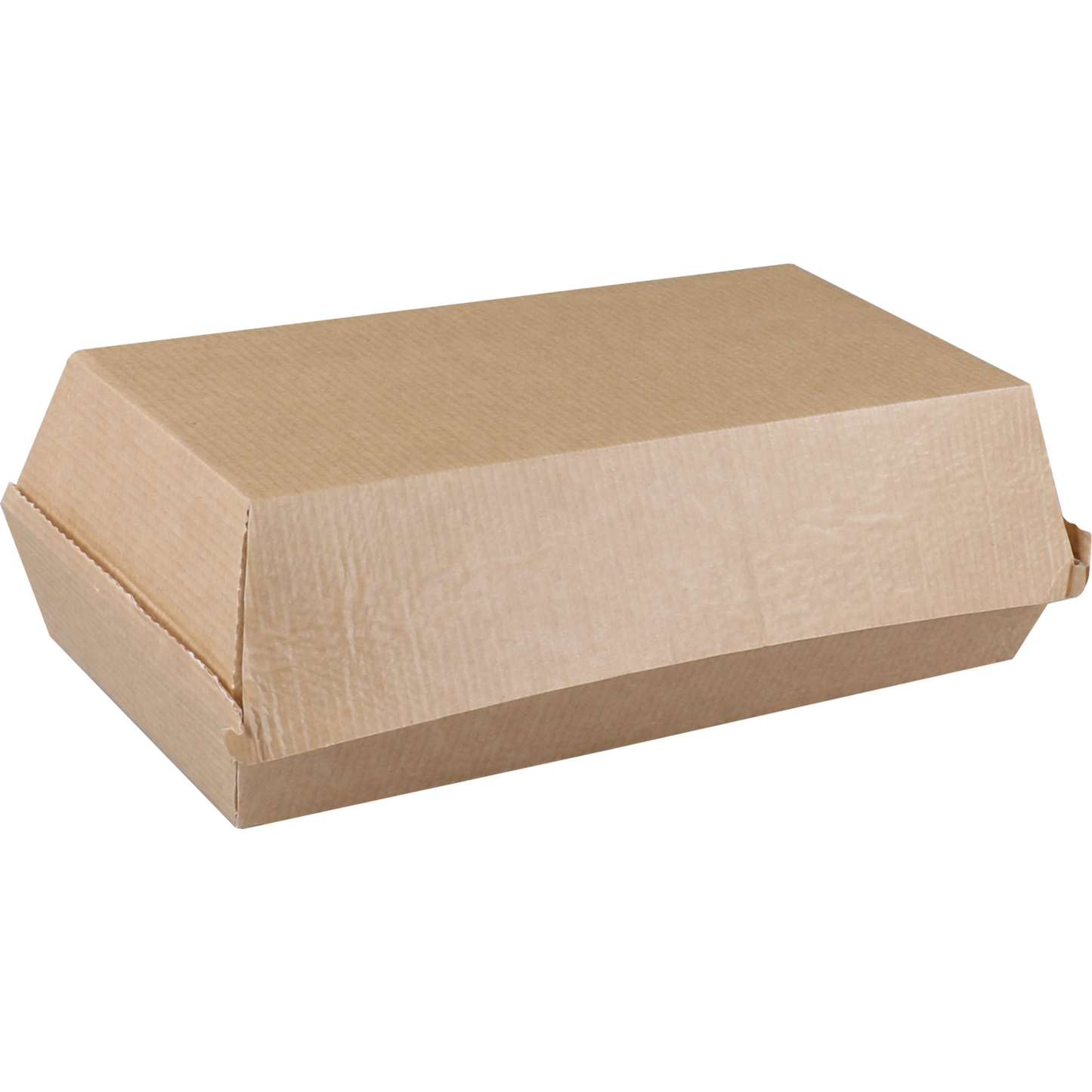 DEPA - BAK | Ersatz Papier Sandwichbox | 185x85x38mm | Braun | 50 Stück