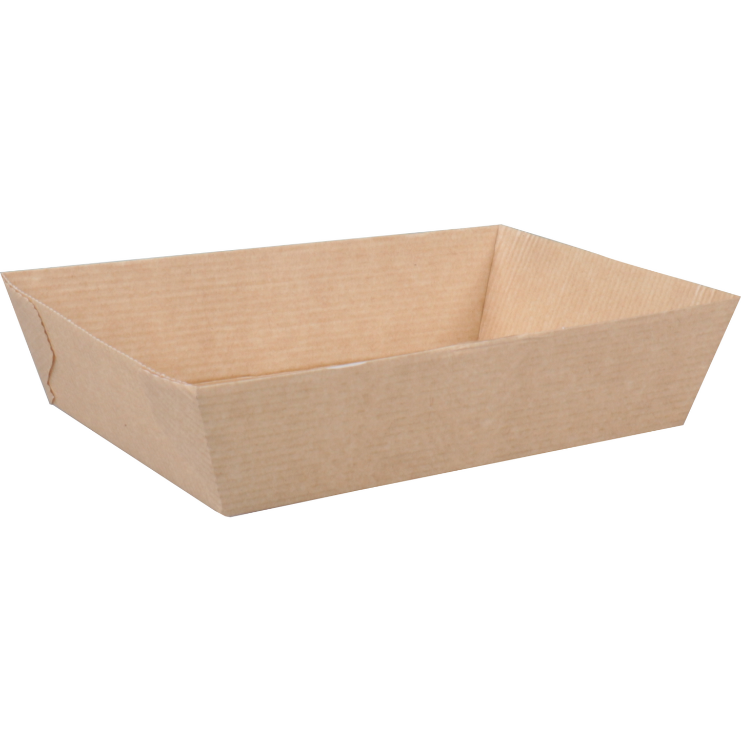 Depa -  Bak | Ersatzpapier | A50 | Golfpapieren snacklijn | snackbak | 156x104x40mm | bruin | 400 stuks