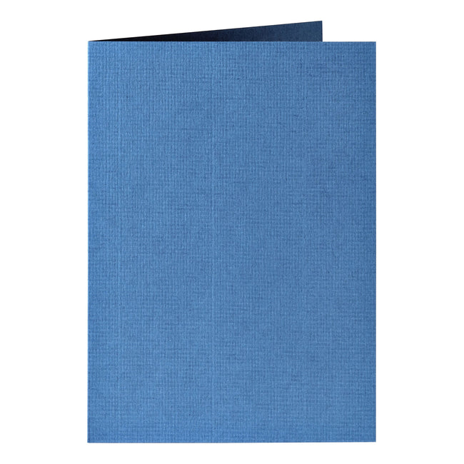 Papicolor - Carte de correspondance double 105x148mm bleu foncé pack de 6 pièces