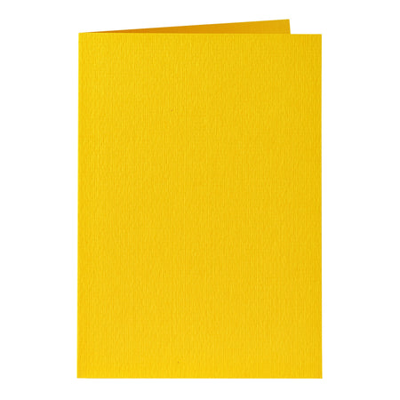 Papicolor - Carte de correspondance double 105x148mm jaune grenat pack de 6 pièces