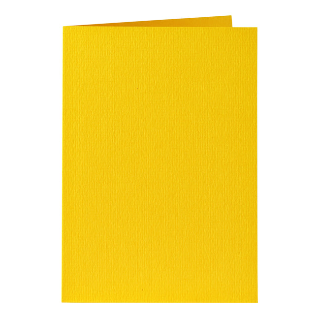 Papicolor - Carte de correspondance double 105x148mm jaune grenat pack de 6 pièces