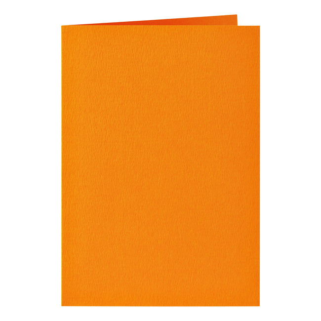 Papicolor - Carte de correspondance double 105x148mm orange pack de 6 pièces