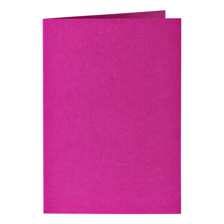 Papicolor - Carte de correspondance double 105x148mm rose vif pack de 6 pièces