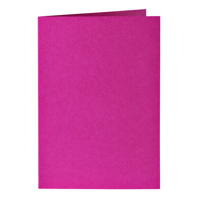 Papicolor - Carte de correspondance double 105x148mm rose vif pack de 6 pièces