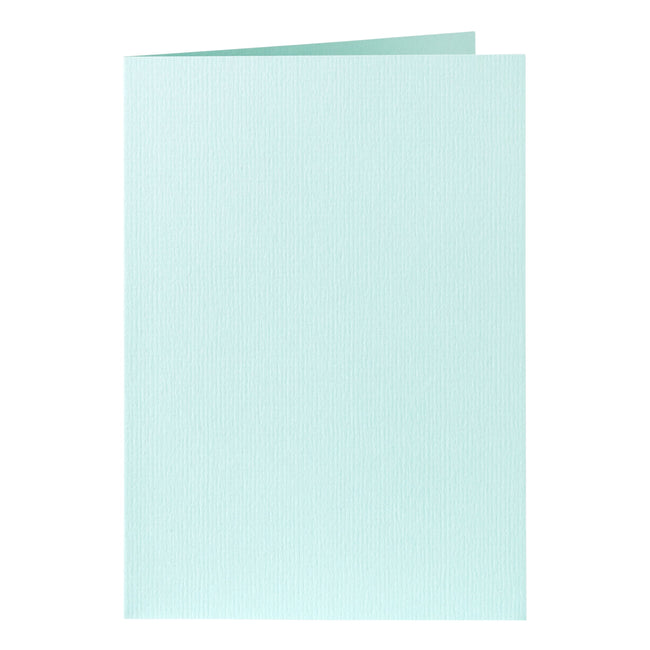 Papicolor - Carte de correspondance double 105x148mm vert d'eau pack de 6 pièces