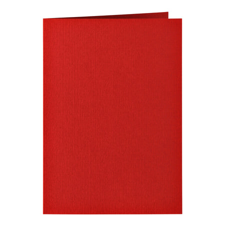 Papicolor - Carte de correspondance double 105x148mm rouge pack de 6 pièces